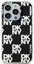 DKNY IML Checkered Mono Pattern DKHCP15SHDLCEK ümbris, iPhone 13/14/15, must