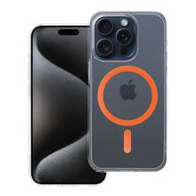 Telefoniümbris Drop Glue Colorful Ring Mag Cover, iPhone 15 Pro, oranž