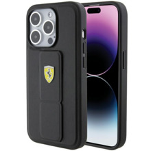 Telefoniümbris Ferrari Grip Stand, Apple iPhone 15 Pro Max, must