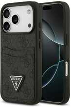 Telefoniümbris Guess 4G Double Card Triangle, Apple iPhone 17 Pro, must