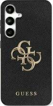 Telefoniümbris Guess GUHCS25LPGT4MBK Grained Big 4G Logo, Samsung Galaxy S25 Ultra, must