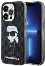 Telefoniümbris Karl Lagerfeld Monogram Ikonik KLHCP15XHNKMKLK, Apple iPhone 15 Pro Max, läbipaistev/must