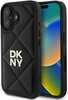 Telefoniümbris DKNY Quilted Stack Logo DKHCP16SPQDSLK, Apple iPhone 16, must
