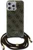 Telefoniümbris Guess Crossbody Cord 4G Print GUHCP15LHC4SEW, Apple iPhone 15 Pro, pruun