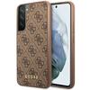 Telefoniümbris Guess GUHCS23SG4GFBR 4G Metal Gold Logo, Samsung Galaxy S23, pruun