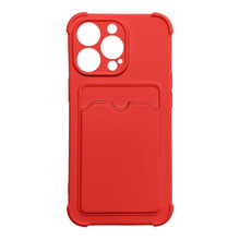 Card Armor Pouch silikoonümbris, Xiaomi Redmi Note 10/Redmi Note 10S, punane