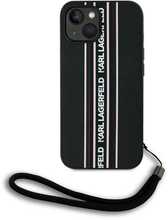 Telefoniümbris Karl Lagerfeld Saffiano Athleisure Stripes, Apple iPhone 15, roosa