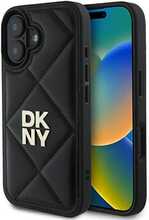 Telefoniümbris DKNY Quilted Stack Logo DKHCP16SPQDSLK, Apple iPhone 16, must