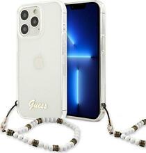Telefoniümbris Guess GUHCP13LKPSWH, Apple iPhone 13 Pro, valge pärl