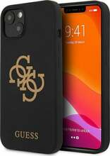 Telefoniümbris Guess GUHCP13MLS4GGBK Silicone 4G Logo, Apple iPhone 13, must