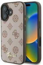 Telefoniümbris Guess Peony Script MagSafe, Apple iPhone 16, pruun