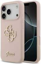 Guess Silicone Big 4G Script ümbris, Apple iPhone 17 Pro, roosa