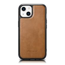Telefoniümbris iCarer Leather Oil Wax WMI14220717-TN, Apple iPhone 14, pruun