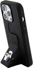 Telefoniümbris Karl Lagerfeld Gripstand Saffiano KLHCP15LGSAKCPK, Apple iPhone 15 Pro, must