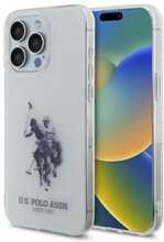Telefoniümbris US Polo USHCP15XTPUHRBH Shiny Big Logo, Apple iPhone 15 Pro Max 6,7, valge