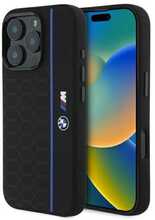Telefoniümbris BMW BMHMP16X23SHEB Silicone Hexagon Line MagSafe, Apple iPhone 16 Pro Max, must