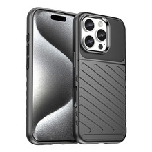 Hurtel Thunder silikoonümbris, Apple iPhone 16 Pro Max, must