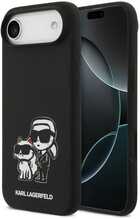 Karl Lagerfeld Liquid Silicone K&CH Sketch MagSafe ümbris, Apple iPhone 17 Air, must