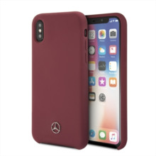 Mercedes Silicone Line ümbris MEHCPXSILRE, Apple iPhone X/XS, punane