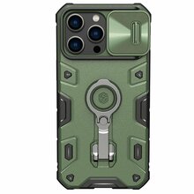 Telefoniümbris Nillkin CamShield Armor Pro, Apple iPhone 14, tume roheline