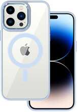 Telefoniümbris Tel Protect Magnetic Clear, Apple iPhone 15 Plus, helesinine