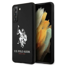 Telefoniümbris US Polo USHCS21MSLHRBK, Samsung Galaxy S21+ G996, must