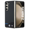 BMW Leather Carbon BMHCZFD522NBCK ümbris, Samsung Galaxy Z Fold 5, must