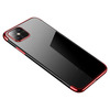 Telefoniümbris Clear Color Gel TPU Electroplating frame, Xiaomi Mi 11, punane