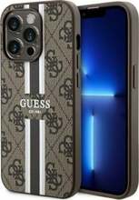 Telefoniümbris Guess 4G Printed Stripes MagSafe GUHMP14XP4RPSW, Apple iPhone 14 Pro Max, pruun