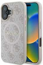 Telefoniümbris Guess 4G Ring Classic Logo MagSafe, Apple iPhone 16, roosa