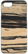 Telefoniümbris Man&Wood, Apple iPhone 7/8, valge eebenipuu must
