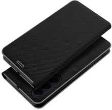 Telefoniümbris OEM LUNA Book Carbon, Xiaomi Redmi 10C, must
