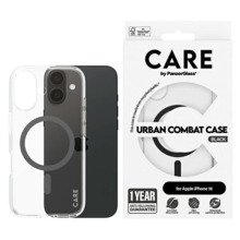 Telefoniümbris Panzer Glass CARE Flagship Case, Apple iPhone 16, must, MagSafe 1345