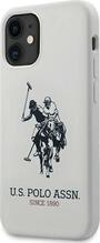 Telefoniümbris US Polo Assn USHCP12SSLHRWH silikoon, Apple iPhone 12 mini, valge