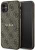 Telefoniümbris Guess GUHMN61G4GFRW 4G Collection Leather Metal Logo MagSafe, Apple iPhone 11, pruun