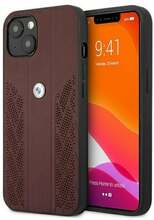 Telefoniümbris BMW BMHCP13MRSPPR Leather Back Case, Apple iPhone 13, punane