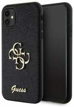 Telefoniümbris Guess GUHCN61HG4SGK Glitter Script Big 4G, Apple iPhone 11/XR, must