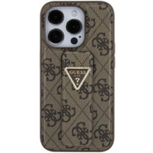 Telefoniümbris Guess GUHCP15SPGS4TDW Hardcase Grip Stand, Apple iPhone 15, pruun