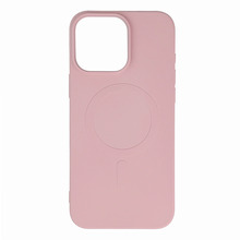 Telefoniümbris Hurtel Liquid Silicone Case MagSafe, Apple iPhone 16 Pro Max, heleroosa