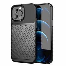 Telefoniümbris Hurtel Thunder Flexible Tough Rugged, Apple iPhone 13 Pro Max, must