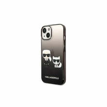 Telefoniümbris Karl Lagerfeld KLHCP14LTGKCK Gradient Ikonik Karl & Choupette, Apple iPhone 14 Pro, must