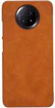 Nillkin Qin nahast ümbris, Xiaomi Redmi Note 9T 5G, pruun
