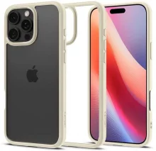 Spigen Crystal Hybrid ümbris, Apple iPhone 16 Pro Max, mute beige