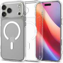 Spigen Ultra Hybrid MagSafe ümbris, Apple iPhone 17 Pro Max, läbipaistev/valge