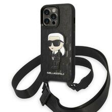 Telefoniümbris Karl Lagerfeld Monogram Ikonik Patch KLHCP14LSTKMK, Apple iPhone 14 Pro, must