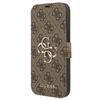 Telefoniümbris Guess Book 4G Metal Logo GUBKP13L4GMGBR, Apple iPhone 13 Pro, pruun