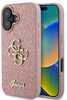 Telefoniümbris Guess Fixed Glitter Big 4G, Apple iPhone 16, roosa
