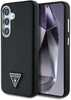 Telefoniümbris Guess Grained Triangle Logo MagSafe, Samsung Galaxy S25, must