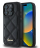 Telefoniümbris Guess Quilted Metal Logo, Apple iPhone 16 Plus, must