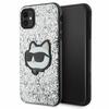 Telefoniümbris Karl Lagerfeld Glitter Choupette Patch KLHCN61G2CPS, Apple iPhone 11, hõbedane